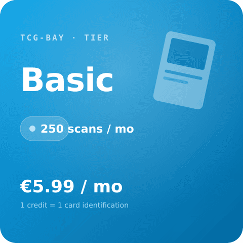 Basic tier — 250 cards / month