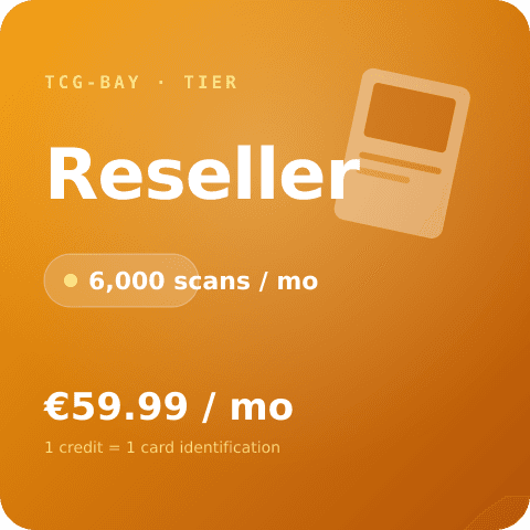 Reseller tier — 6,000 cards / month